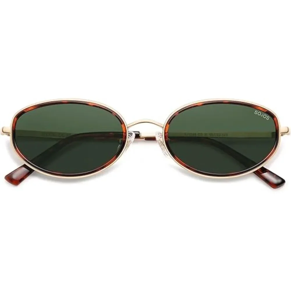 Trendy Oval Round Polarized Sunglasses for Men and Women Retro SJ1248